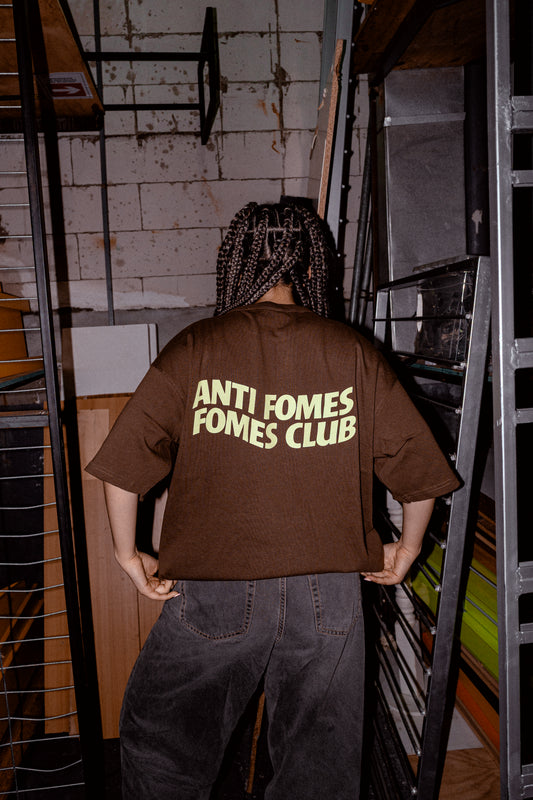 Polera Anti Fome Chocolate + Verde Limón