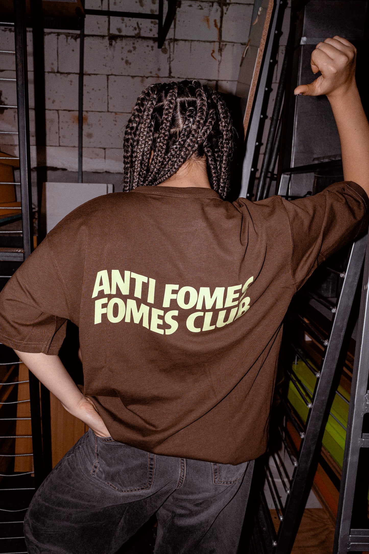 Polera Anti Fome Chocolate + Verde Limón